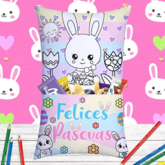 Plantillas Sublimación Cojines Bolsillo - Pascua Vol.3 en internet