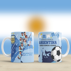 Imagen de Plantillas Sublimación Tazas Argentina Qatar 2