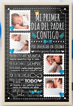 Kit Imprimible Cuadros Día Del Padre Pizarra | Editable Ppt en internet