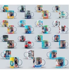 Plantillas Dia Del Padre - Collage - Sublimacion Tazones - comprar online