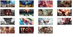 15 Plantillas Sublimación Tazas | Attack On Titan Vol.2 - comprar online