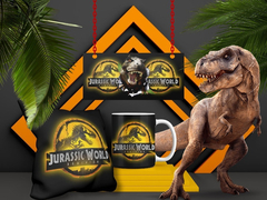 Plantillas Tazas + Cojines - Jurassic Park - comprar online