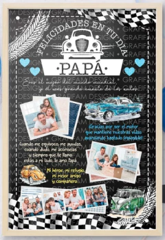 Kit Imprimible Cuadros Día Del Padre Pizarra | Editable Ppt - PlantillasyVectores