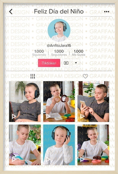 Kit Imprimible Cuadros Día Del Niño Tik Tok | Editable Ppt - PlantillasyVectores