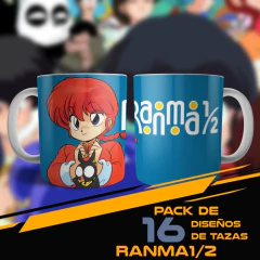 16 Plantillas Sublimación Tazas | Ranma 1/2