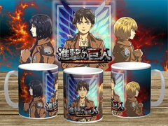 20 Plantillas Sublimación Tazas | Attack On Titan Vol.1
