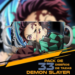 33 Plantillas Sublimación Tazas - Demon Slayer Vol.2
