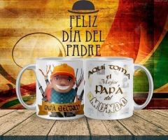 Plantillas Sublimación Tazas - Día Del Padre Profesiones #1 - PlantillasyVectores