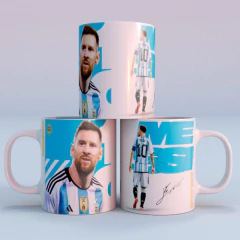 Plantillas Tazas Messi Argentina 2022