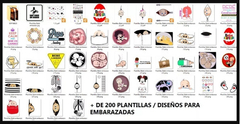 +200 Plantillas Sublimación Multiuso Poleras Embarazo Bebé en internet