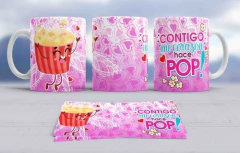 Plantillas Sublimación Tazas | Amor Oh Lalá Pack Premium - PlantillasyVectores