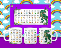 Imagen de Plantillas Sublimación Tazas - Abecedario