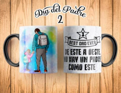 Plantillas Sublimación Tazas Día Del Padre E Hijo Duos Vol.2 - PlantillasyVectores