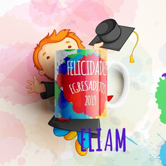 Plantillas Sublimación Tazas Graduación Egresaditos V1 - PlantillasyVectores