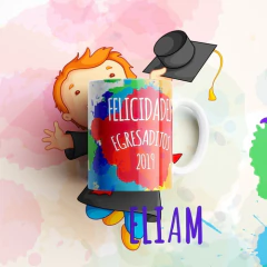 Plantillas Sublimación Tazas Graduación Egresaditos V1 - PlantillasyVectores