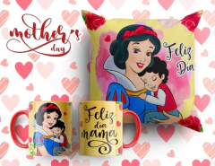 Plantillas Sublimación Tazas + Cojines Madre Princesas en internet