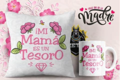 Plantillas Sublimación Cojines + Tazas Día De La Madre Vol.7 - PlantillasyVectores
