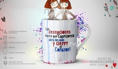 Plantillas Sublimación Tazas - Horóscopo Loco - PlantillasyVectores