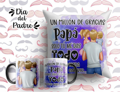 Plantillas Sublimación Cojines + Tazas Día Del Padre Duos - tienda online