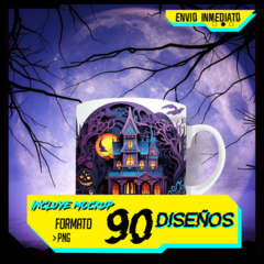 Plantillas Sublimación Tazas - Halloween Embrujo
