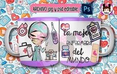Plantillas Para Tazas La Mejor Enfermera del Mundo - comprar online