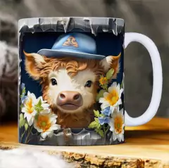 Plantillas Tazas 3D Animalitos V1 - PlantillasyVectores