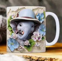 Imagen de Plantillas Tazas 3D Animalitos V1