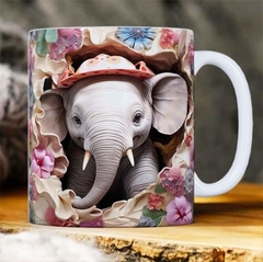 Plantillas Tazas 3D Animalitos V1