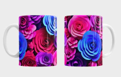 Plantillas Tazas 3D Flores en internet