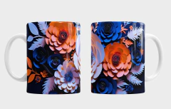 Plantillas Tazas 3D Flores - tienda online