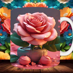 Plantillas Tazas 3D Flores - comprar online