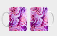 Plantillas Tazas 3D Flores