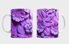 Plantillas Tazas 3D Flores - tienda online