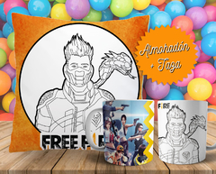 Plantillas Cojines + Tazas Infantiles P/ Pintar V2 - PlantillasyVectores