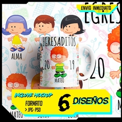 Plantillas Sublimación Tazas Graduación Egresaditos V1