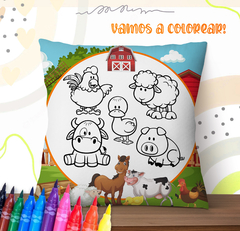 Plantillas Cojines Infantiles P/ Pintar V1