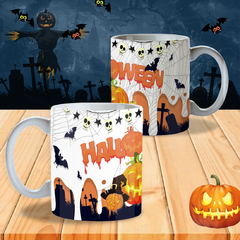 Plantillas Sublimación Tazas #12 - Happy Halloween