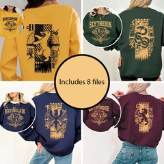 Plantillas Para Poleras Harry Potter | Casas de Hogwarts V4
