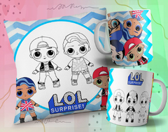 Plantillas Cojines + Tazas Infantiles P/ Pintar V4 - tienda online