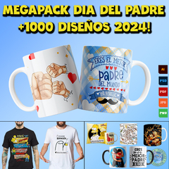 Mega Pack Plantillas Sublimación Día Del Padre 2024 +1000 Diseños!
