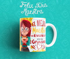 Plantillas Para Tazas Feliz día Profesora - Maestra - PlantillasyVectores
