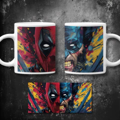 Plantillas Tazas Deadpool + Wolverine en internet