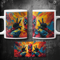 Plantillas Tazas Deadpool + Wolverine - PlantillasyVectores