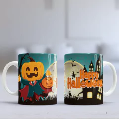 Plantillas Sublimación Tazas - Happy Halloween V10 en internet