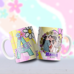 Plantillas Sublimación Tazas - Alfabeto Día De La Madre 4