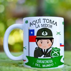 Plantillas Sublimación Tazas Aquí Toma el mejor Carabinero en internet