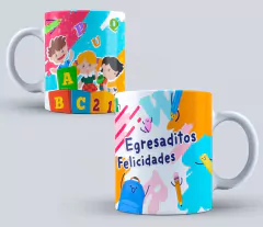 Plantillas Sublimación Tazas Graduación Primaria / Kinder - comprar online
