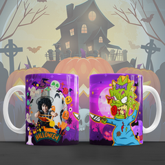 Plantillas Sublimación Tazas - Simpsons Halloween V1 - PlantillasyVectores