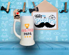 Plantillas Sublimación Shoperos Día del Padre Mod.2