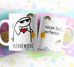 Plantillas Para Tazas Flork Meses del Año - PlantillasyVectores